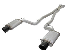 Load image into Gallery viewer, aFe Exhaust Cadillac CTS-V (2009-2015) 3" Mach Force-XP Series in 304 Stainless Steel w/ Black or Polished Tips - Black Tips Alternate Image