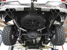 Load image into Gallery viewer, aFe Exhaust Chevy Silverado / GMC Sierra 1500 (2019-2022) 3&quot; to Dual 2.5&quot; Vulcan Series in 304 Stainless Steel w/ Quad Tips Alternate Image
