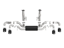 Load image into Gallery viewer, aFe Exhaust Chevy Corvette CB (2020-2022) Mach Force-Xp 304 Stainless Steel w/ Muffler Quad Tips - Black Tips Alternate Image