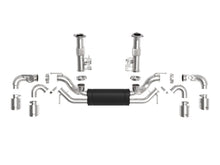 Load image into Gallery viewer, aFe Exhaust Chevy Corvette CB (2020-2022) Mach Force-Xp 304 Stainless Steel w/ Muffler Quad Tips - Black Tips Alternate Image