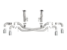 Load image into Gallery viewer, aFe Exhaust Chevy Corvette CB (2020-2022) Mach Force-Xp 304 Stainless Steel without Muffler w/ Quad Tips - Black Tips Alternate Image
