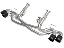 Load image into Gallery viewer, aFe Exhaust Chevy Corvette CB (2020-2022) Mach Force-Xp 304 Stainless Steel without Muffler No PP - Black Tips Alternate Image
