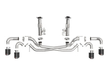 Load image into Gallery viewer, aFe Exhaust Chevy Corvette CB (2020-2022) Mach Force-Xp 304 Stainless Steel without Muffler No PP - Black Tips Alternate Image