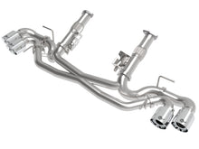 Load image into Gallery viewer, aFe Exhaust Chevy Corvette CB (2020-2022) Mach Force-Xp 304 Stainless Steel without Muffler No PP - Polished Tips Alternate Image