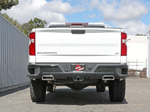 aFe Exhaust Chevy Silverado / GMC Sierra 1500 (2019-2022) 4" to Dual Gemini XV 304 Stainless Steel w/ Cut-Out