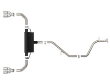 Load image into Gallery viewer, aFe Exhaust Lexus UX200 (2019-2022) 2" to 2.5" Takeda Series in 304 Stainless Steel w/ Quad Tips Alternate Image