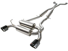 Load image into Gallery viewer, aFe Exhaust Infiniti G37 (2008-2013) Q60 (2014-2016) 2.5" Takeda Series in 304 Stainless Steel w/ Dual Tips - Carbon Fiber Alternate Image