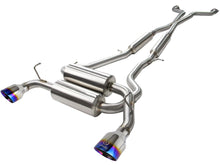 Load image into Gallery viewer, aFe Exhaust Infiniti G37 (2008-2013) Q60 (2014-2016) 2.5" Takeda Series in 304 Stainless Steel w/ Dual Tips - Blue Flame Alternate Image