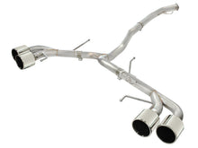Load image into Gallery viewer, aFe Exhaust Nissan GTR (2009-2020) 2.5" Takeda Series in 304 Stainless Steel w/ Quad Tips Alternate Image