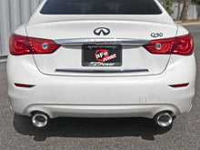 Load image into Gallery viewer, aFe Exhaust Infiniti Q50 (2016-2023) 2.5&quot; Takeda Series in 304 Stainless Steel w/ Dual Tips Alternate Image