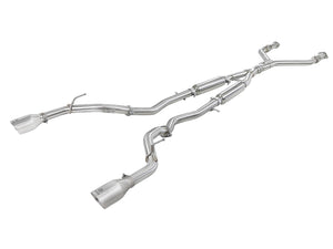 aFe Exhaust Infiniti Q60 3.0T (17-22) 2.5" Takeda Series in 304 Stainless Steel w/ Dual Tips