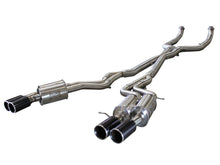 Load image into Gallery viewer, aFe Exhaust BMW M5 (2012-2016) 3" Mach Force-XP Series in 304 Stainless Steel w/ Quad Tips - Carbon Fiber Alternate Image