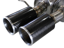Load image into Gallery viewer, aFe Exhaust BMW M5 (2012-2016) 3" Mach Force-XP Series in 304 Stainless Steel w/ Quad Tips - Carbon Fiber Alternate Image
