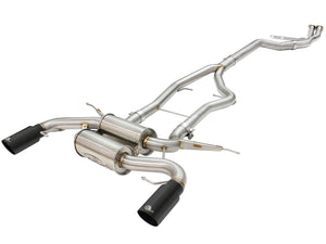 aFe Exhaust BMW 335i (2011-2013) 3" to 2.5" Mach Force-XP Series in 304 Stainless Steel w/ Dual Tips