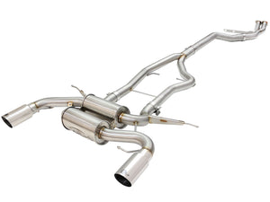 aFe Exhaust BMW 335i (2011-2013) 3" to 2.5" Mach Force-XP Series in 304 Stainless Steel w/ Dual Tips