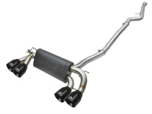 Load image into Gallery viewer, aFe Exhaust BMW M2 (2016-2018) 3" to 2.5" Mach Force-XP Series in 304 Stainless Steel w/ Quad Tips - Black Alternate Image