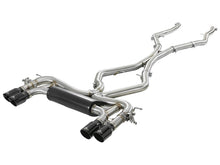 Load image into Gallery viewer, aFe Exhaust BMW X5M (2015-2018) X6M (2015-2019) 3" Mach Force-XP Series in 304 Stainless Steel w/ Quad Tips - Black Alternate Image