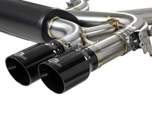 Load image into Gallery viewer, aFe Exhaust BMW X5M (2015-2018) X6M (2015-2019) 3" Mach Force-XP Series in 304 Stainless Steel w/ Quad Tips - Black Alternate Image