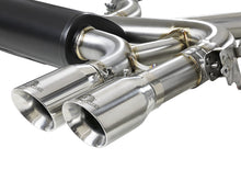 Load image into Gallery viewer, aFe Exhaust BMW X5M (2015-2018) X6M (2015-2019) 3" Mach Force-XP Series in 304 Stainless Steel w/ Quad Tips - Black Alternate Image