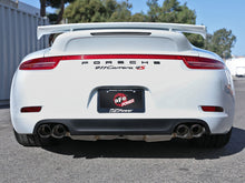 Load image into Gallery viewer, aFe Exhaust Porsche 911 Carrera/S (2012-2016) 4/4S (2013-2016) 3" to 2.5" Mach Force-XP Series in 304 Stainless Steel w/ Quad Tips - Black Alternate Image