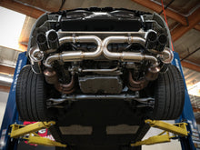 Load image into Gallery viewer, aFe Exhaust Porsche 911 Carrera/S (2012-2016) 4/4S (2013-2016) 3" to 2.5" Mach Force-XP Series in 304 Stainless Steel w/ Quad Tips - Black Alternate Image