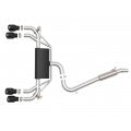 Load image into Gallery viewer, aFe Exhaust VW Golf R (2015-2019) 3" to 2.5" Mach Force-XP Series in 304 Stainless Steel w/ Dual Tips - Black Tips Alternate Image