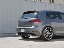 Load image into Gallery viewer, aFe Exhaust VW Golf R (2015-2019) 3" to 2.5" Mach Force-XP Series in 304 Stainless Steel w/ Dual Tips - Black Tips Alternate Image