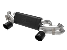 Load image into Gallery viewer, aFe Exhaust Porsche 718 Cayman GT4 (2020-2022) 2.25" to 2.5" Mach Force-XP Series in 304 Stainless Steel w/ Dual Tips - Black Tips Alternate Image