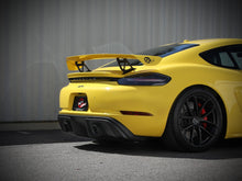 Load image into Gallery viewer, aFe Exhaust Porsche 718 Cayman GT4 (2020-2022) 2.25" to 2.5" Mach Force-XP Series in 304 Stainless Steel w/ Dual Tips - Black Tips Alternate Image