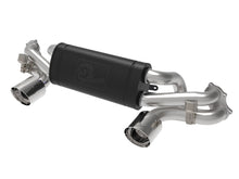 Load image into Gallery viewer, aFe Exhaust Porsche 718 Cayman GT4 (2020-2022) 2.25" to 2.5" Mach Force-XP Series in 304 Stainless Steel w/ Dual Tips - Polished Tips Alternate Image