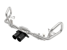 Load image into Gallery viewer, aFe Exhaust Porsche 911 GT3 (2014-2019) 2.5" to 2" Mach Force-XP Series in 304 Stainless Steel w/ Dual Tips - Black Tips Alternate Image