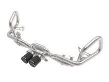 Load image into Gallery viewer, aFe Exhaust Porsche 911 GT3 (2014-2019) 2.5" to 2" Mach Force-XP Series in 304 Stainless Steel w/ Dual Tips - Carbon Fiber Tips Alternate Image