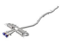 Load image into Gallery viewer, aFe Exhaust Honda Civic Hatchback (2017-2020) 3" to 2.5" Takeda Series in 304 Stainless Steel w/ Dual Tips - Blue Flame Alternate Image
