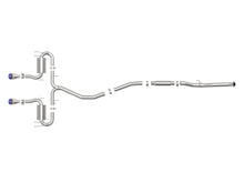 Load image into Gallery viewer, aFe Exhaust Honda Civic Hatchback (2017-2020) 3" to 2.5" Takeda Series in 304 Stainless Steel w/ Dual Tips - Black Alternate Image