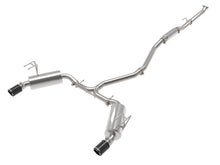 Load image into Gallery viewer, aFe Exhaust Honda Civic Sedan (2022-2023) 2.5" to 2.25" Takeda Stainless Steel Catback w/ Dual Tips - Carbon Fiber Tips Alternate Image