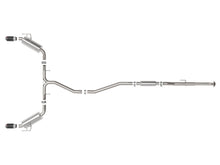 Load image into Gallery viewer, aFe Exhaust Honda Civic Sedan (2022-2023) 2.5" to 2.25" Takeda Stainless Steel Catback w/ Dual Tips - Polished Tips Alternate Image