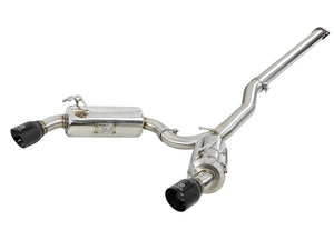aFe Exhaust Mitsubishi Lancer Evo X (2008-2015) 3" to 2.5" Takeda Series in 304 Stainless Steel w/ Dual Tips