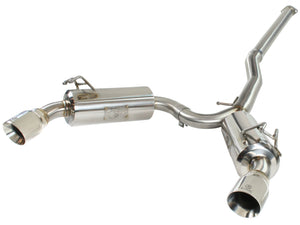 aFe Exhaust Mitsubishi Lancer Evo X (2008-2015) 3" to 2.5" Takeda Series in 304 Stainless Steel w/ Dual Tips
