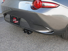 Load image into Gallery viewer, aFe Exhaust Mazda MX5 Miata (2016-2022) 2.5" to 2.25" Takeda Series in 304 Stainless Steel w/ Dual Tips - Black Dual Tips Alternate Image