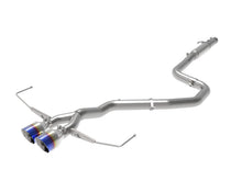 Load image into Gallery viewer, aFe Exhaust Hyundai Veloster (2019-2021) 3" to 2.5" Takeda Series in 304 Stainless Steel w/ Dual Tips - Blue Flame Alternate Image