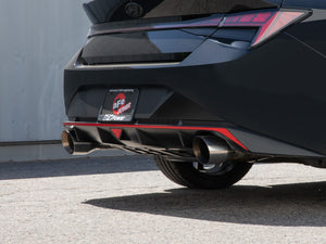 aFe Exhaust Hyundai Elantra N (2022-2023) 3" Takeda Series in 304 Stainless Steel w/ Dual Tips