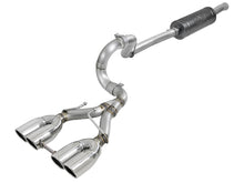 Load image into Gallery viewer, aFe Exhaust Jeep Wrangler JL 4-Door (2018-2022) 2.5" Rebel Series in 304 Stainless Steel w/ Quad Tips - Polished Quad Tip Alternate Image