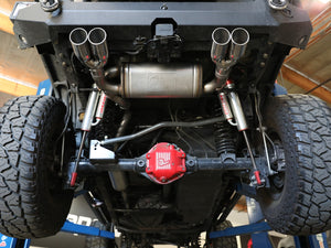 aFe Exhaust Jeep Wrangler JK (2007-2018) 2.5" Vulcan Series in 304 Stainless Steel w/ Quad Tips