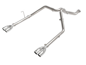 aFe Exhaust Jeep Gladiator JT (2021-2022) 3" to 2.5" Vulcan Series in 304 Stainless Steel DPF w/ Quad Tips