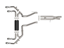 Load image into Gallery viewer, aFe Exhaust Jeep Wrangler JL (2021-2022) 3" to 2.5" Vulcan Series in 304 Stainless Steel w/ Quad Tips - Black Quad Tips Alternate Image