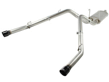 Load image into Gallery viewer, aFe Exhaust Dodge Ram 1500 (2009-2018) Classic (2019-2022) 3" Mach Force-Xp Series in 409 Stainless Steel w/ Dual Tips - Black Dual Tips Alternate Image