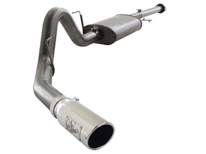 aFe Exhaust Ford F150 (2011-2014) 3" to 3.5" Mach Force-Xp Series in 409 Stainless Steel w/ Single Tip