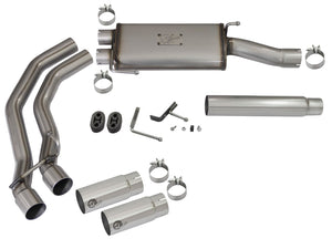 aFe Exhaust Ford F150 (2004-2008) 3" to 2.5" Rebel Series in 409 Stainless Steel w/ Dual Tips