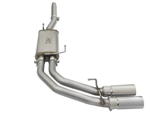 aFe Exhaust Ford F150 (2004-2008) 3" to 2.5" Rebel Series in 409 Stainless Steel w/ Dual Tips