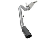 Load image into Gallery viewer, aFe Exhaust Ford F250/F350 Super Duty (2017-2022) 4" Mach Force-Xp Series in 409 Stainless Steel w/ Single Tip - Black Single Tip Alternate Image
